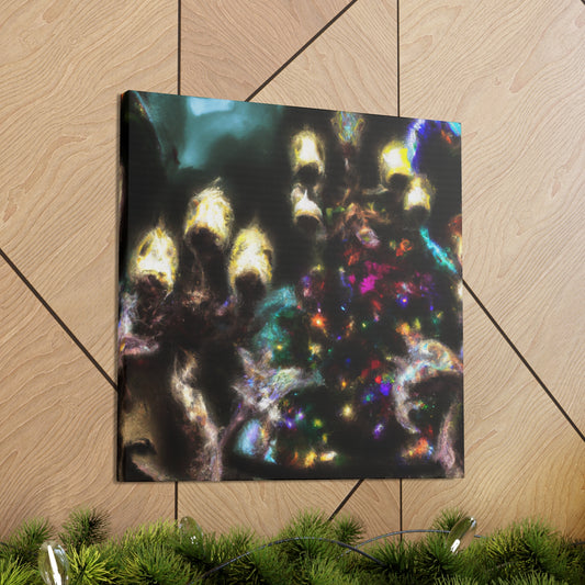 "Christmas Lights Enchantment" - Canvas