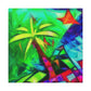 Palm Tree in Bloom - Canvas