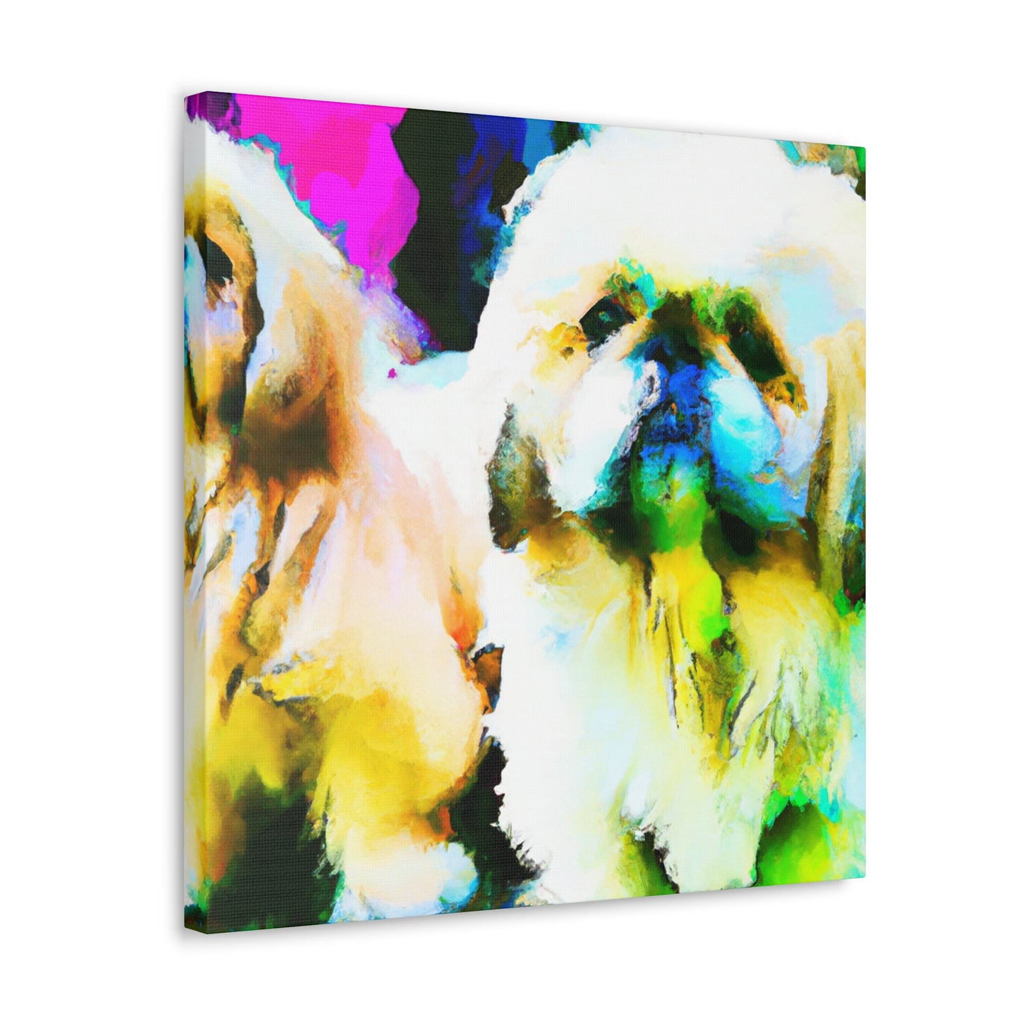 "Pekingese at Play" - Canvas