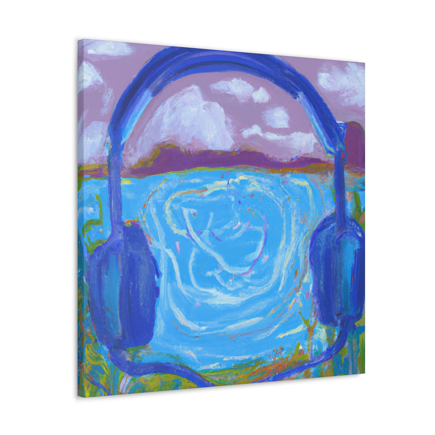 "Headphones in Harmony" - Canvas