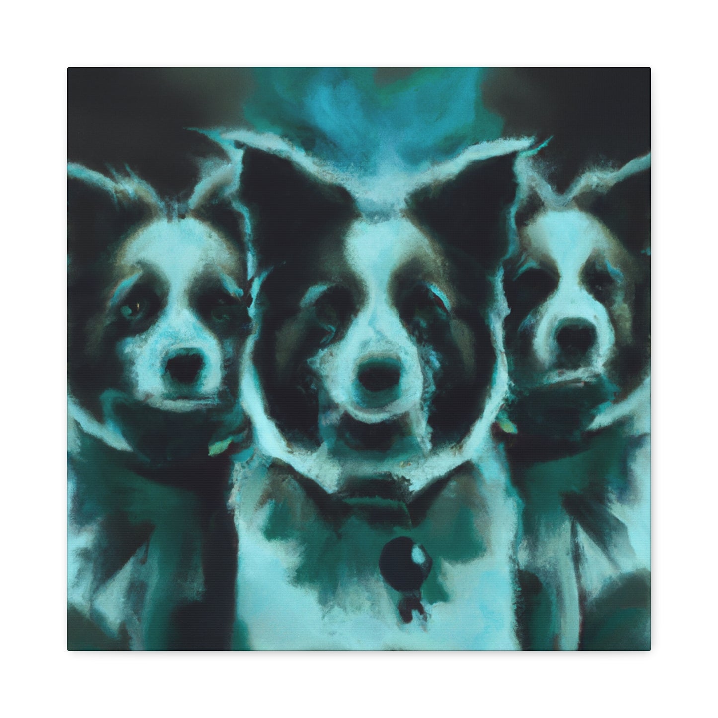 "Border Collie's Surreal Dream" - Canvas