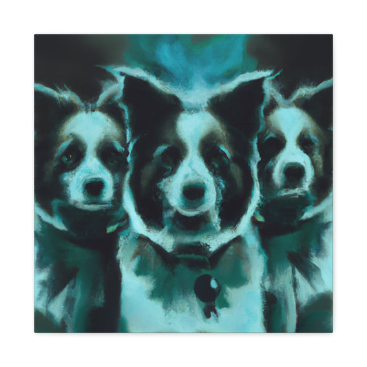 "Border Collie's Surreal Dream" - Canvas