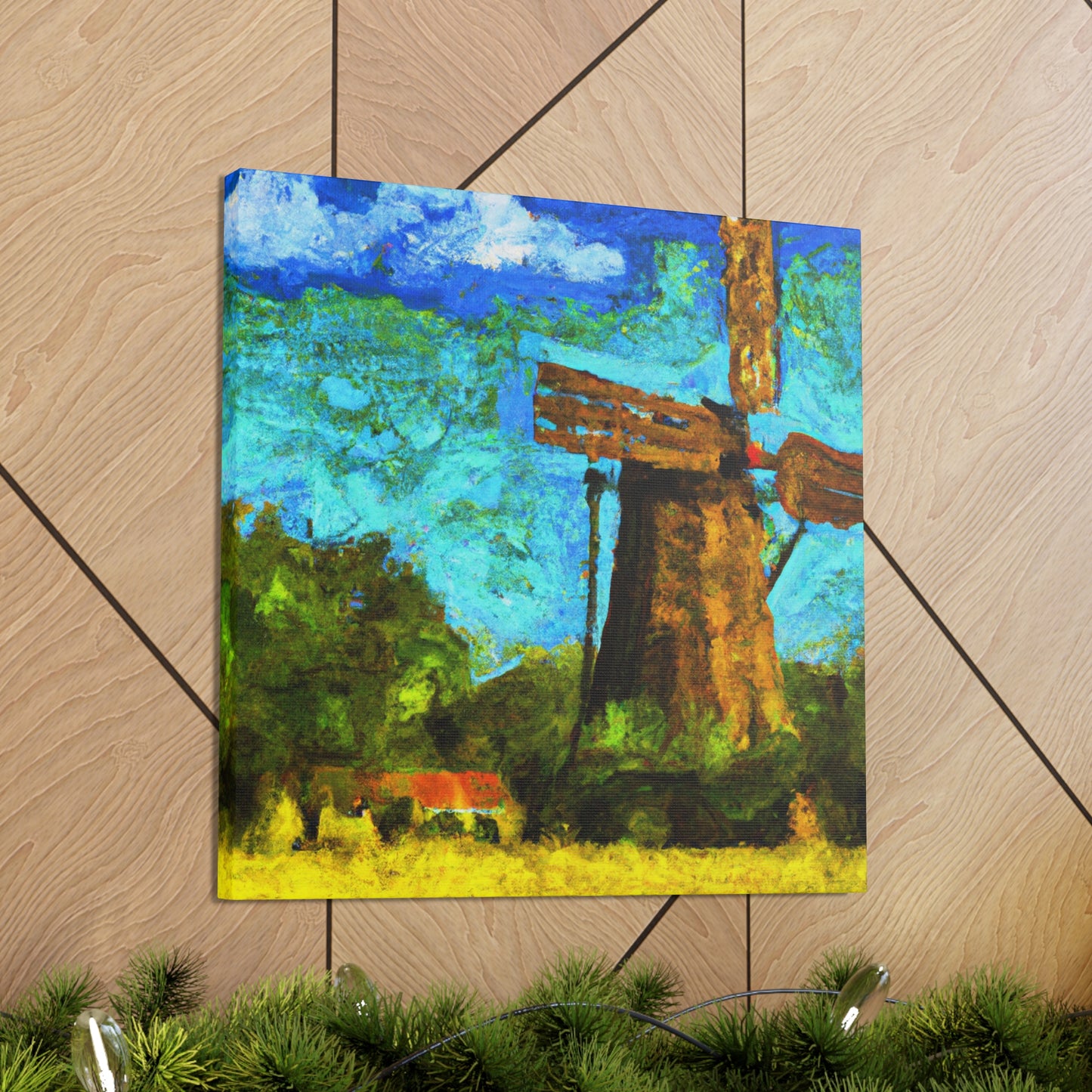 Windmill in Motion - Canvas