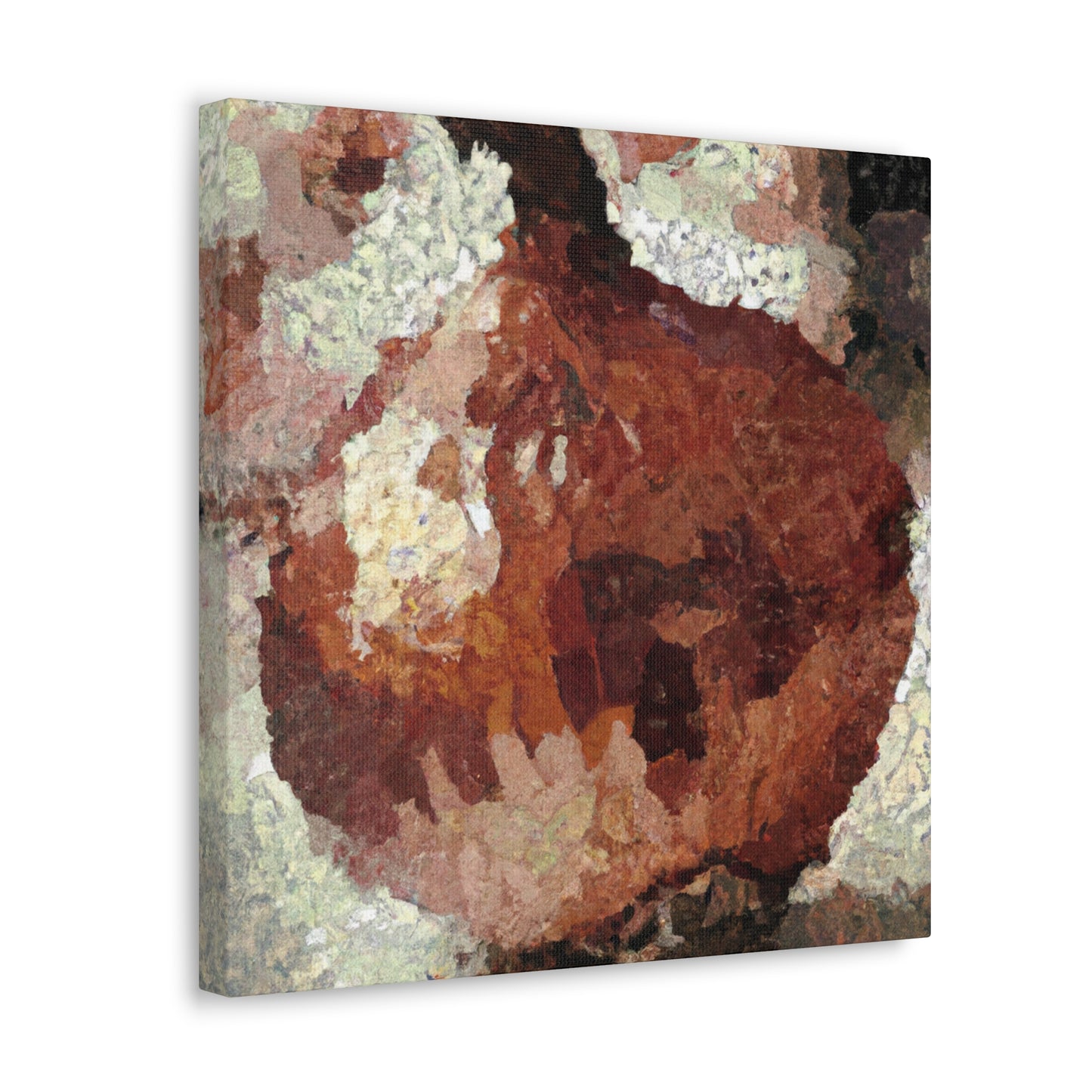 Onion Pointillism Painting - Canvas