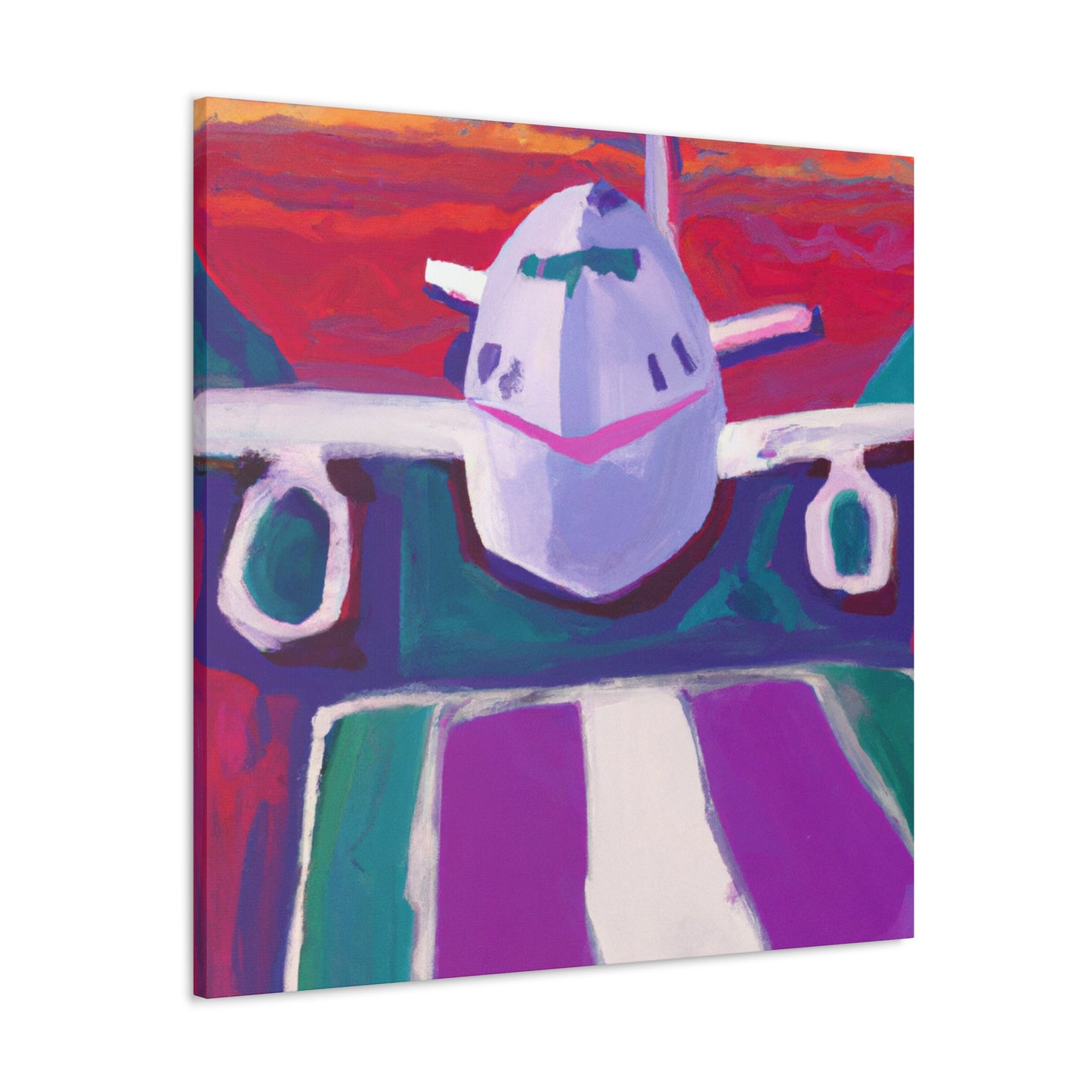 "Aerial Dreamscape Plane" - Canvas