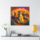 Meerkat Majesty Triumphant - Canvas