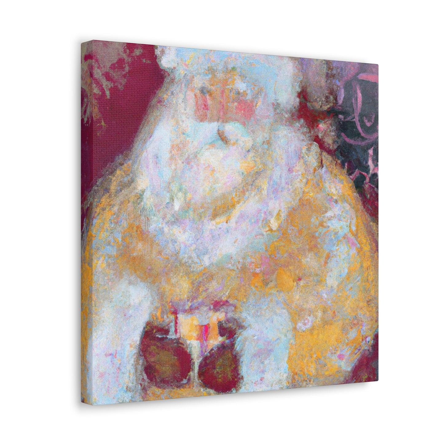 Santa in Abstracted Form - Canvas