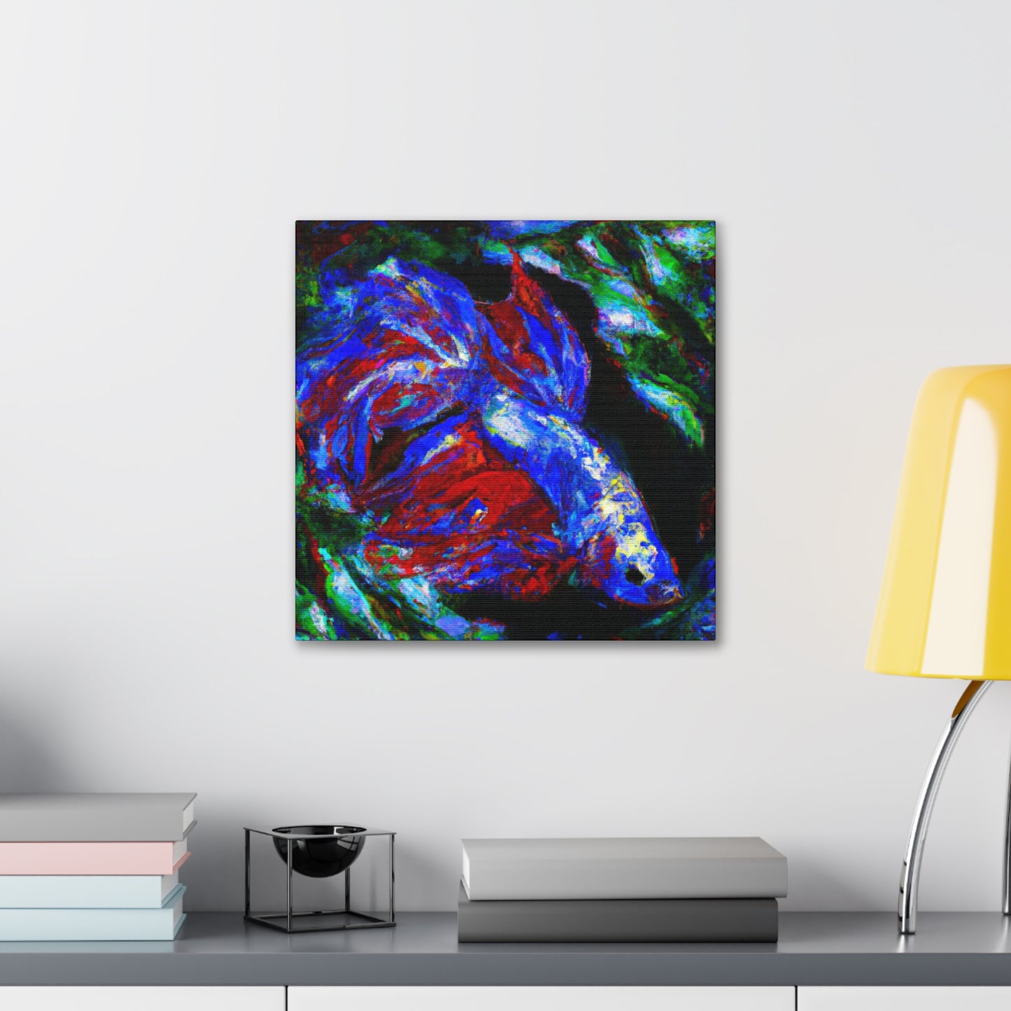 "Betta in Moonlight Waters" - Canvas