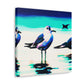 Sea Birds in Flight - Canvas