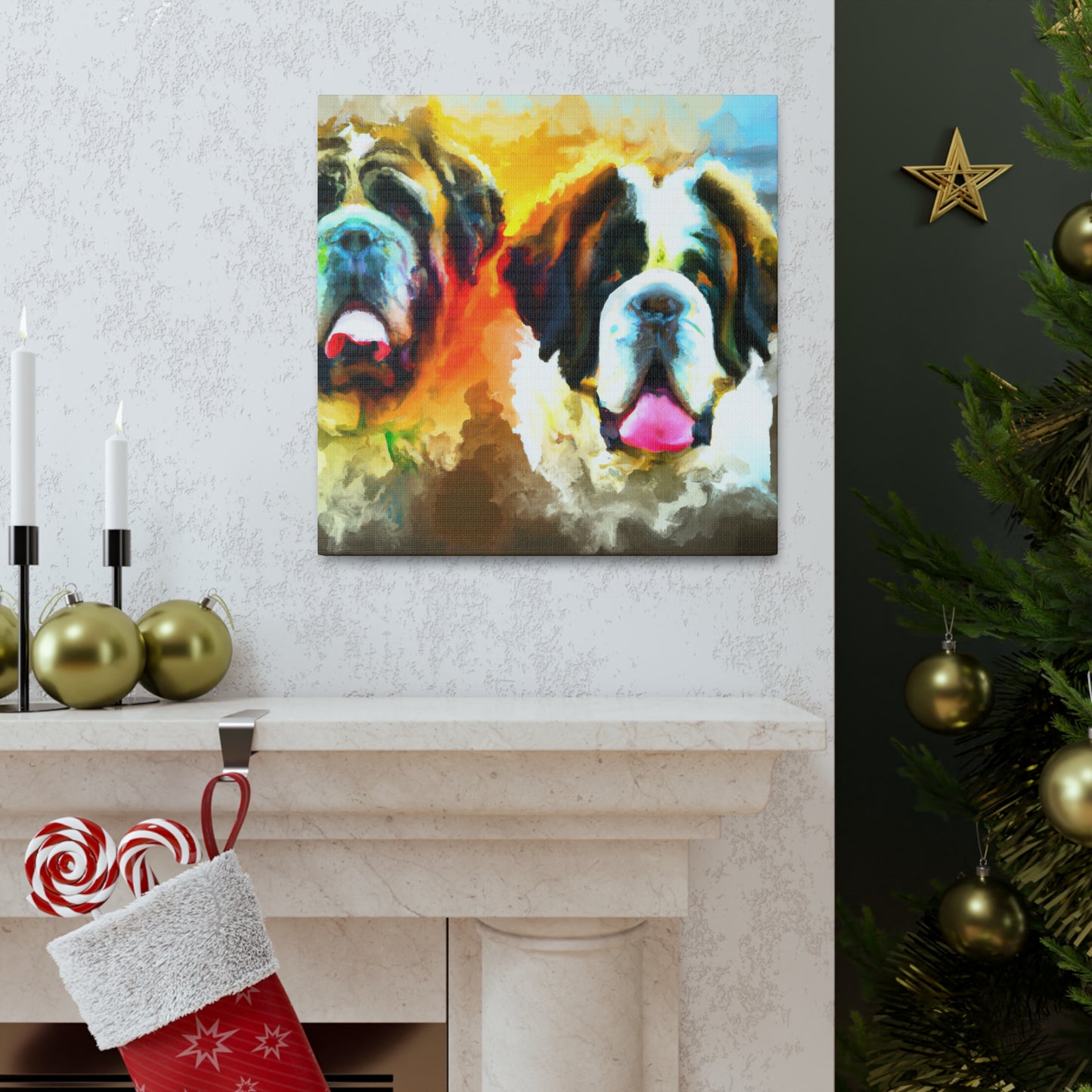 Saint Bernard's Majesty - Canvas