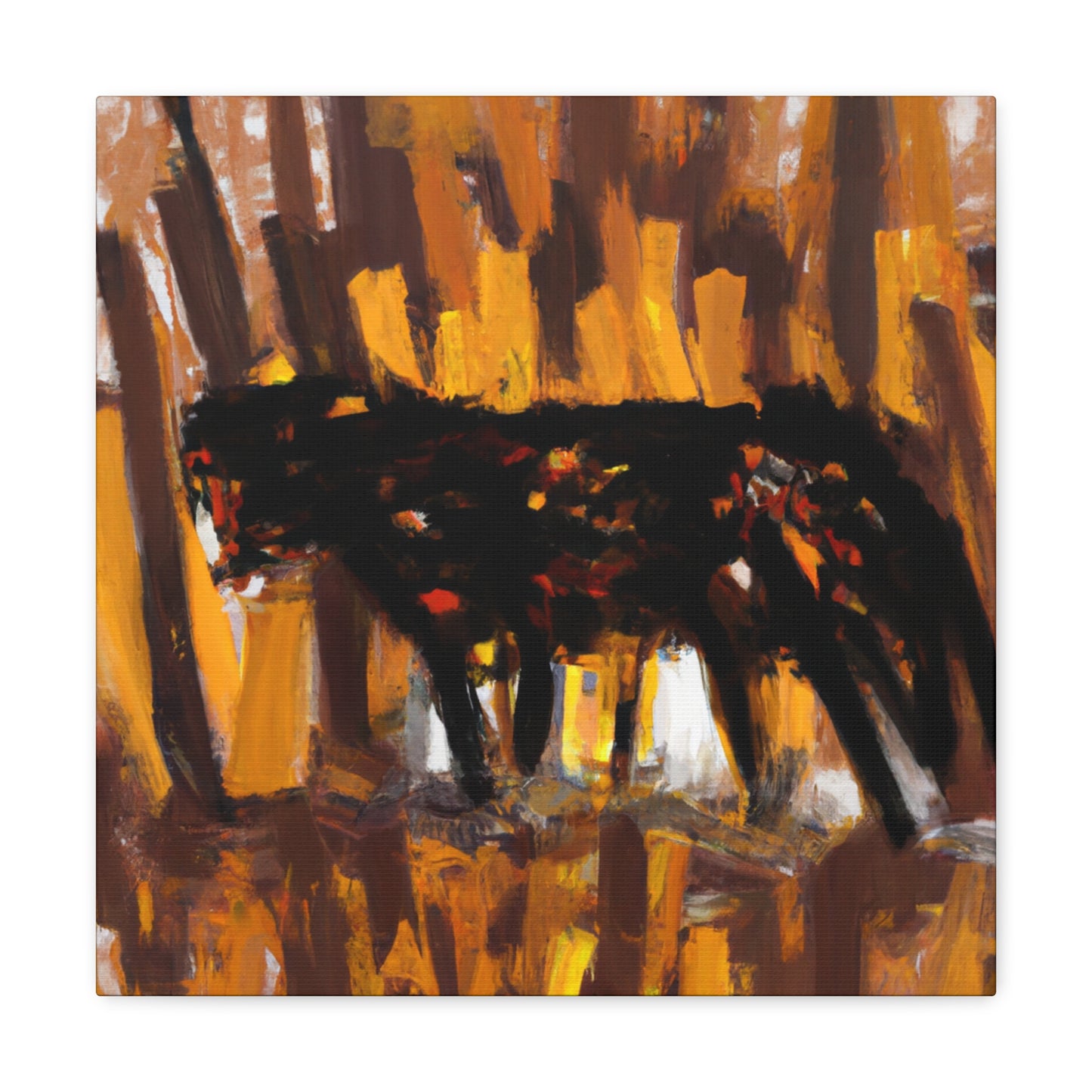 "Leopard in Expressionism" - Canvas