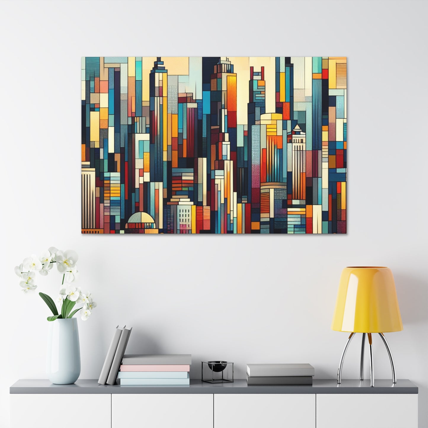 "Vibrant Urban Splendor" - Canvas