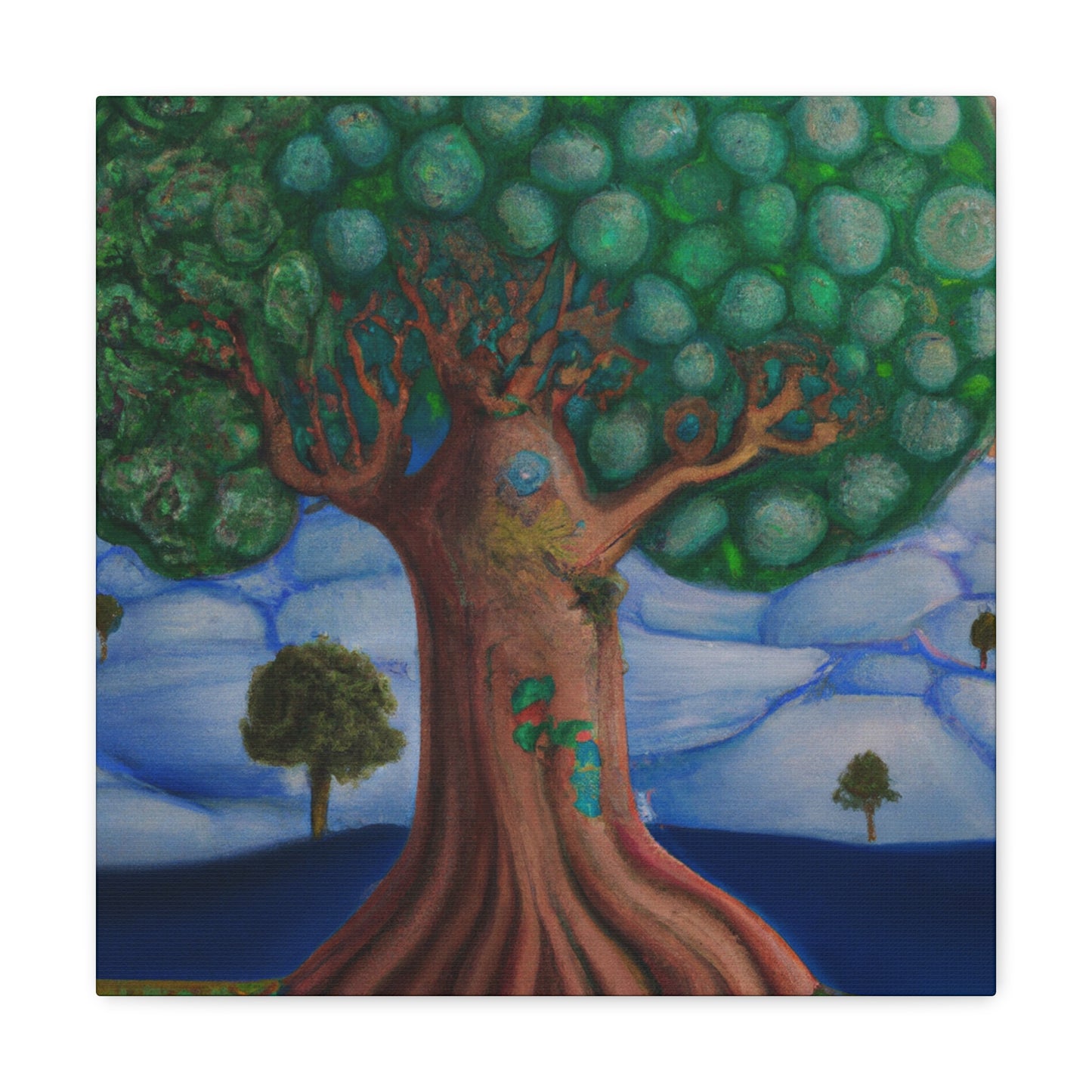 "Oak Tree in Dreamscape" - Canvas