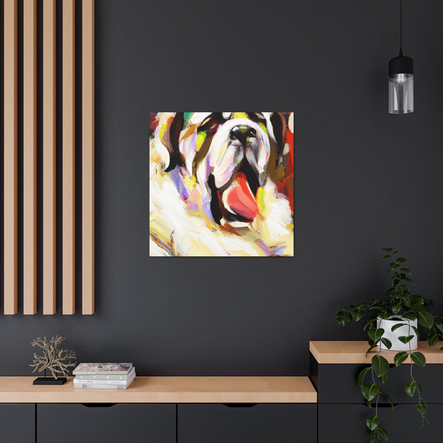 Saint Bernard Impressionism - Canvas