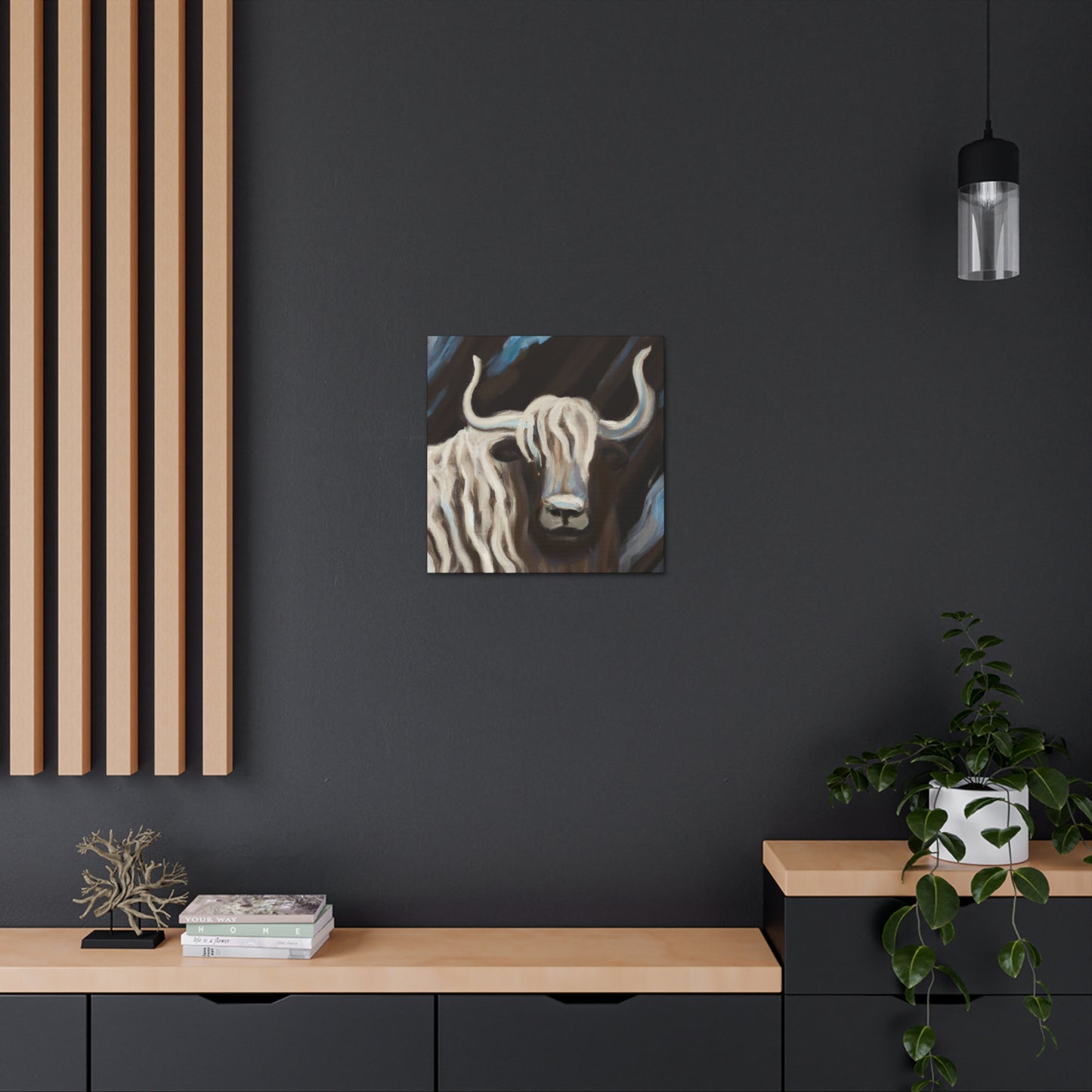 Yaks in Abstract Chaos - Canvas