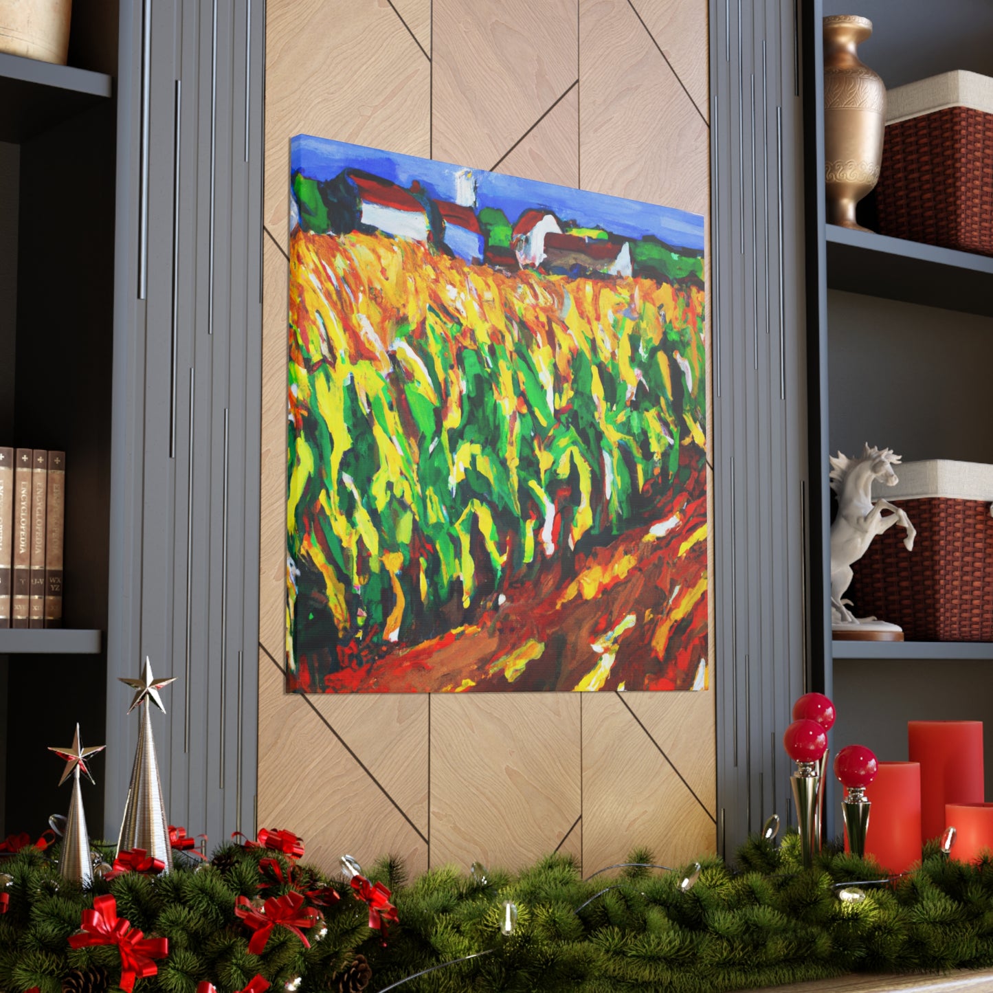 Golden Corn Harvesting - Canvas