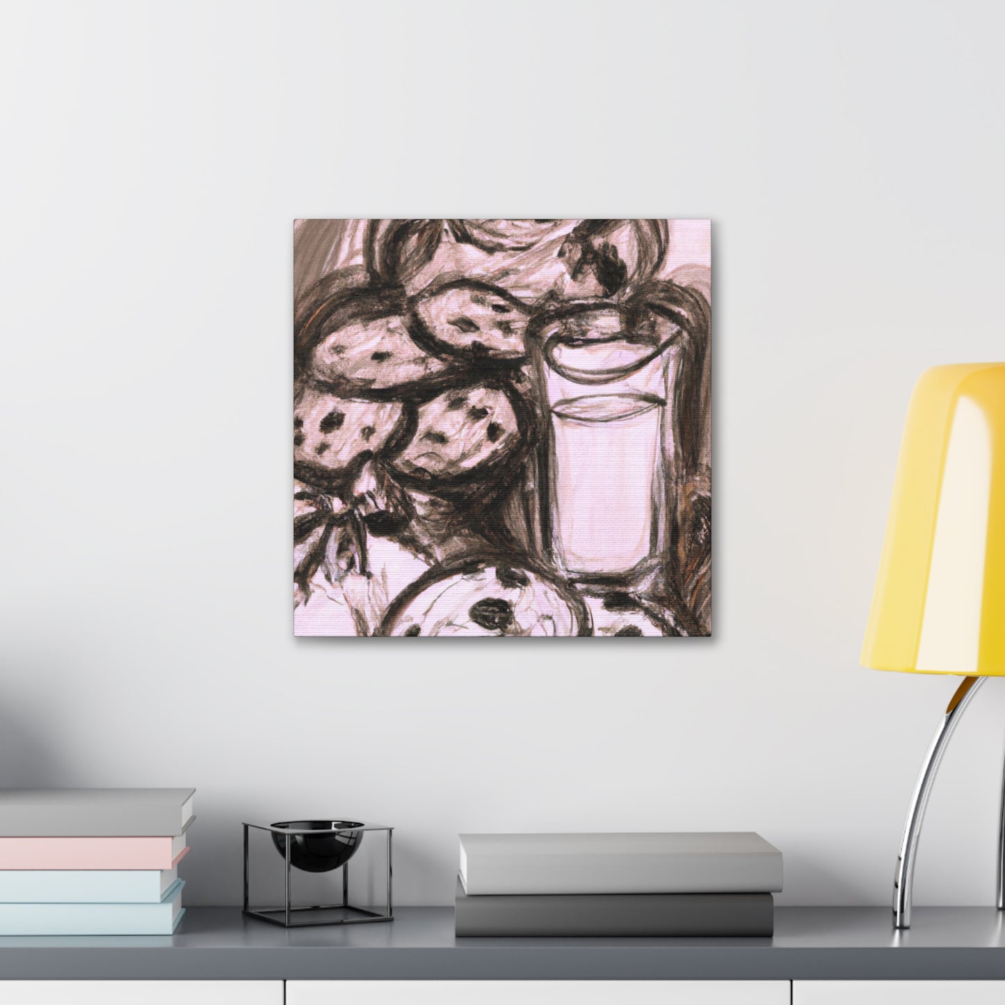 "Milk and Cookie Delights" - Canvas