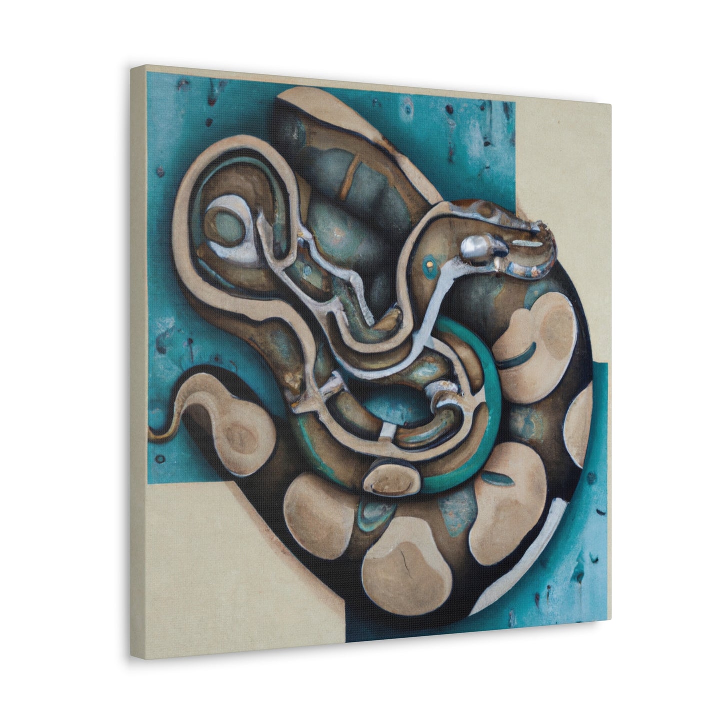 "Python in Deco Splendor" - Canvas