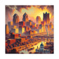 "City of Golden Horizons" - Canvas