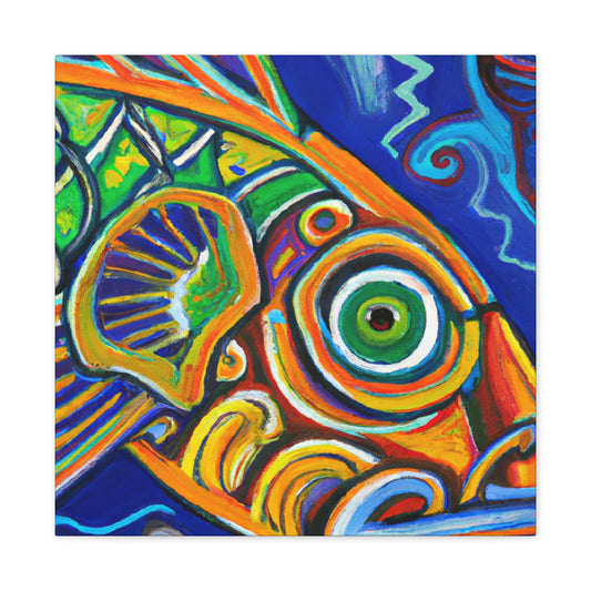 "Fishes of the Azure Sea" - Canvas