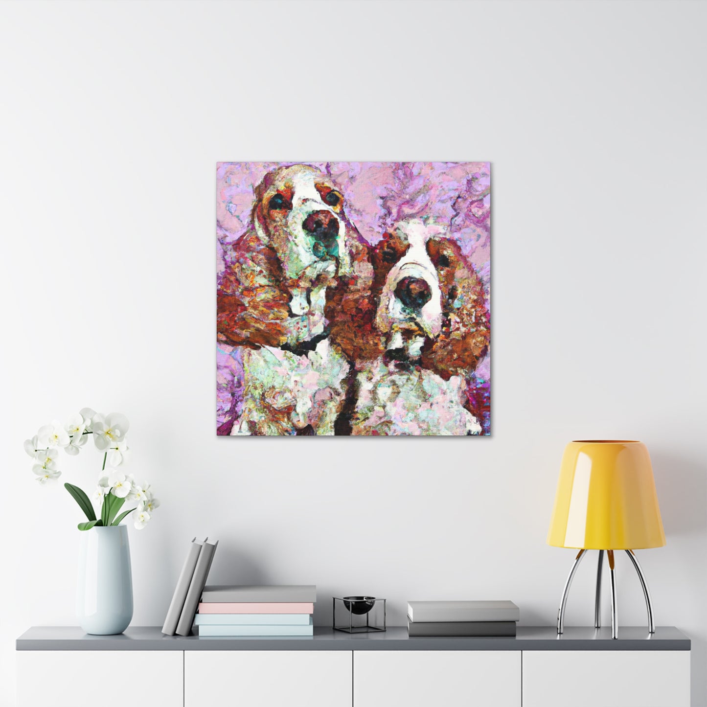 "Spaniel at Sundown" - Canvas