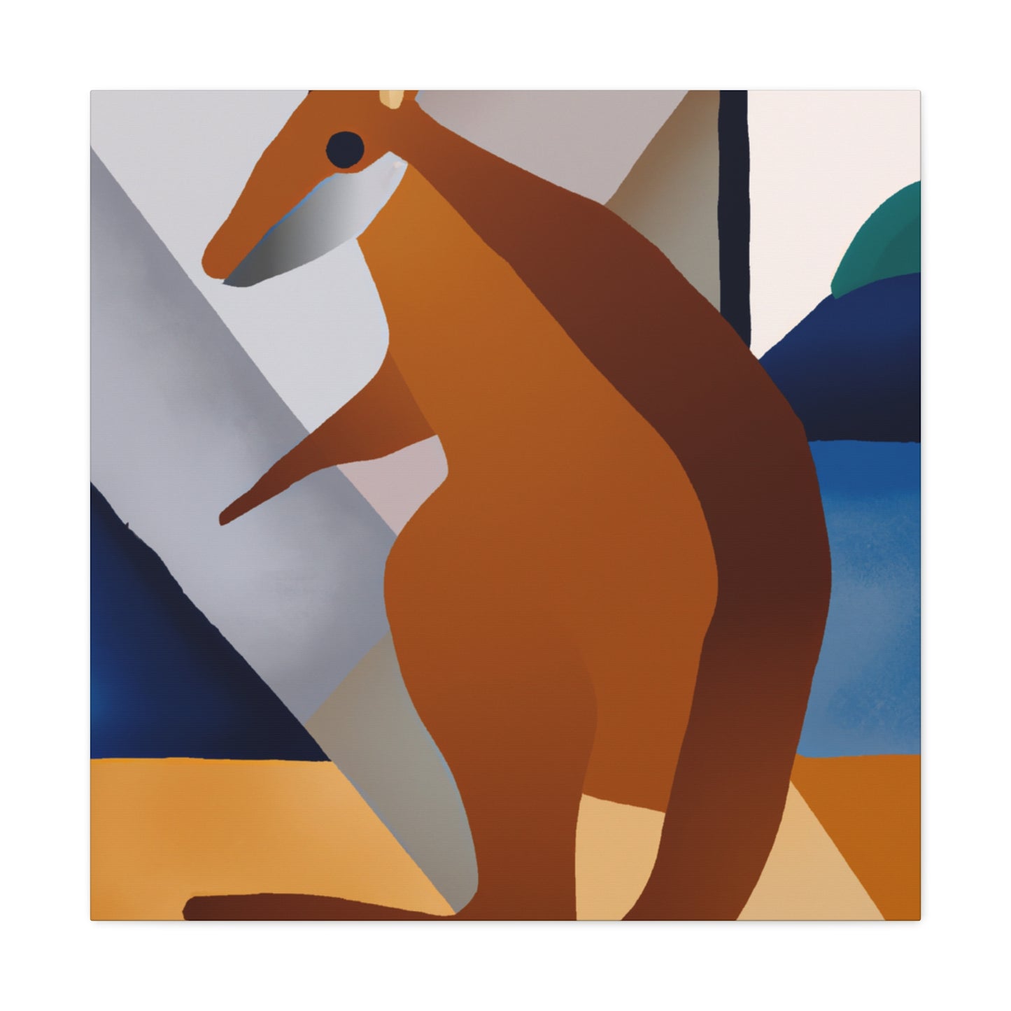 Wallaby in Art Deco - Canvas