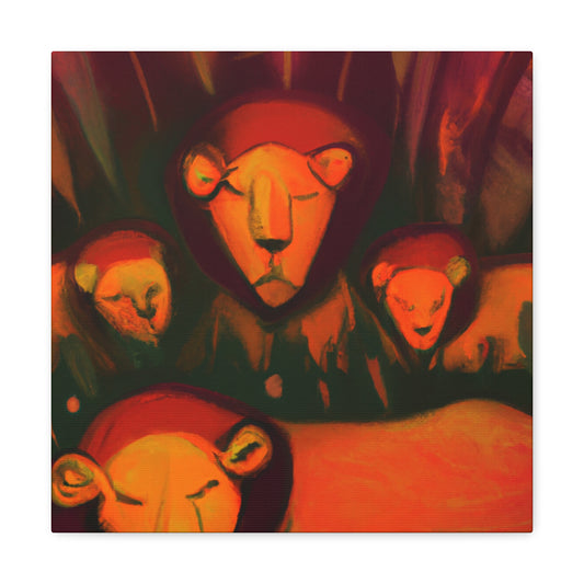 Lion in Neoclassicism - Canvas