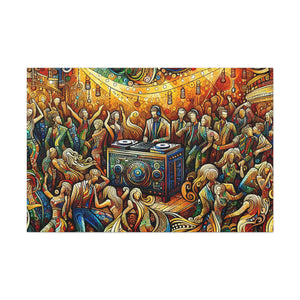 Rhythmic Revelry and Tunes - Canvas