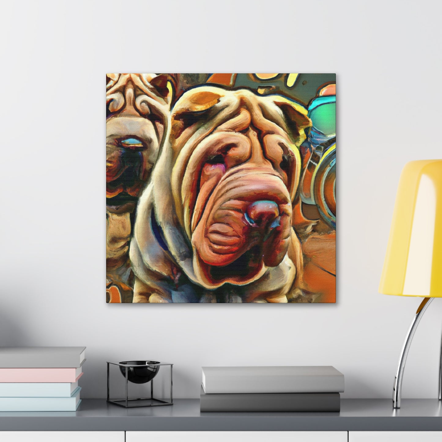 "Shar Pei Dreamscape" - Canvas