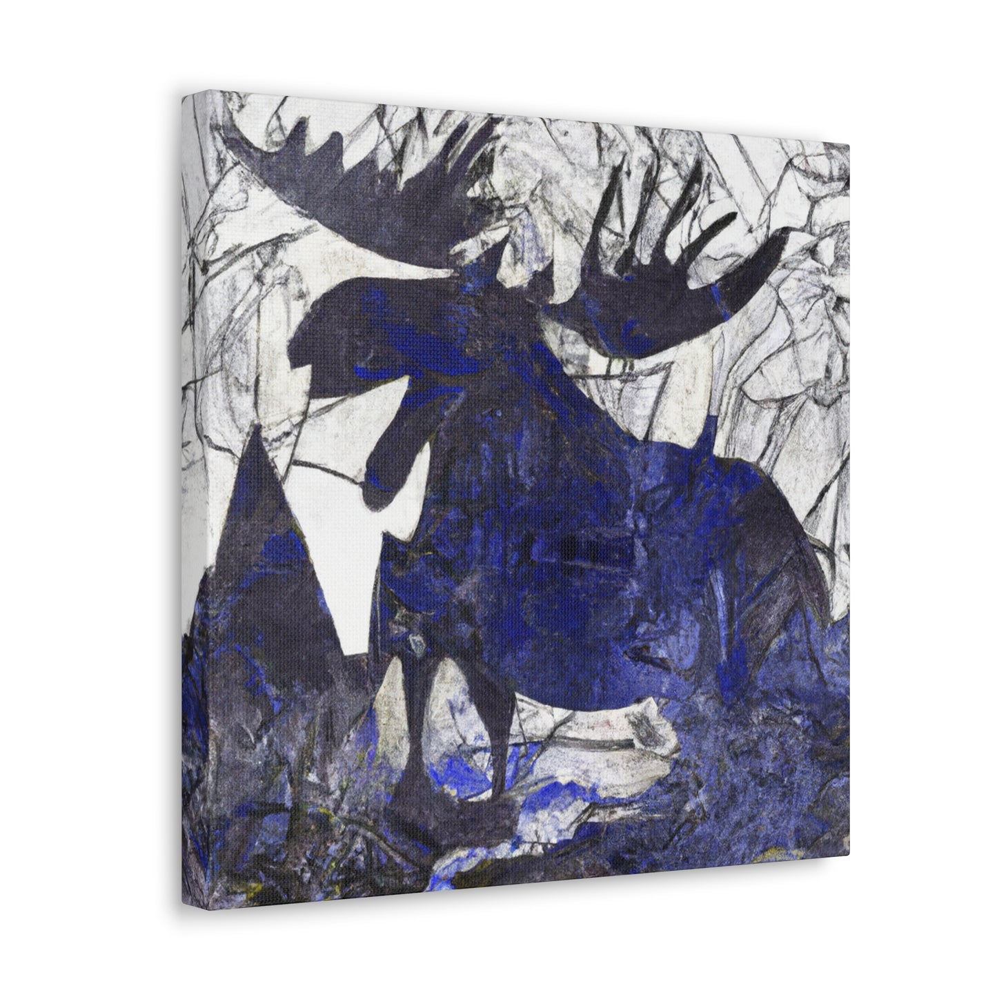 Moose in Abstraction - Canvas