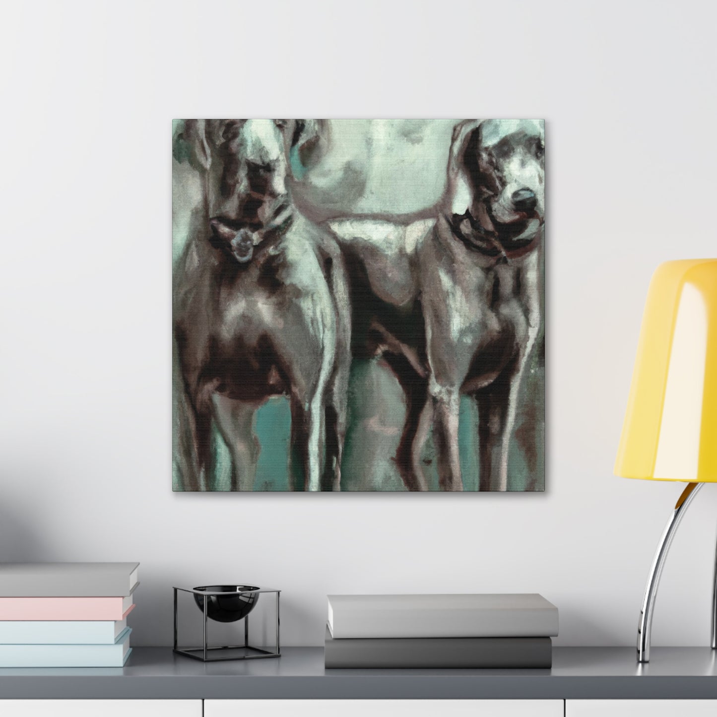 "Weimaraner in Expressionism" - Canvas