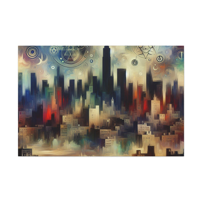 "Urban Odyssey: Concrete Symphony" - Canvas