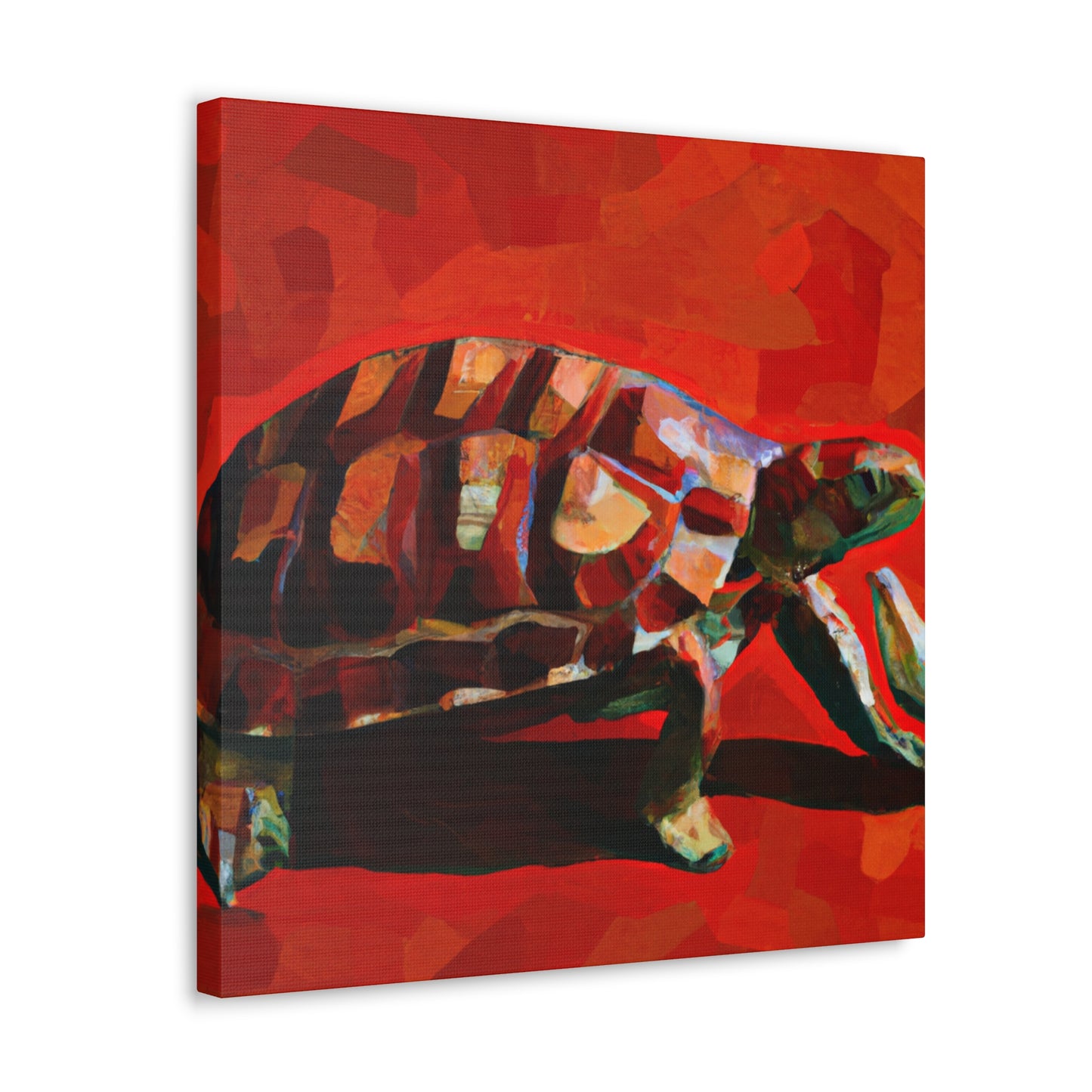 Box Turtle in Bloom - Canvas