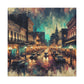 "City Lights Unveiled" - Canvas