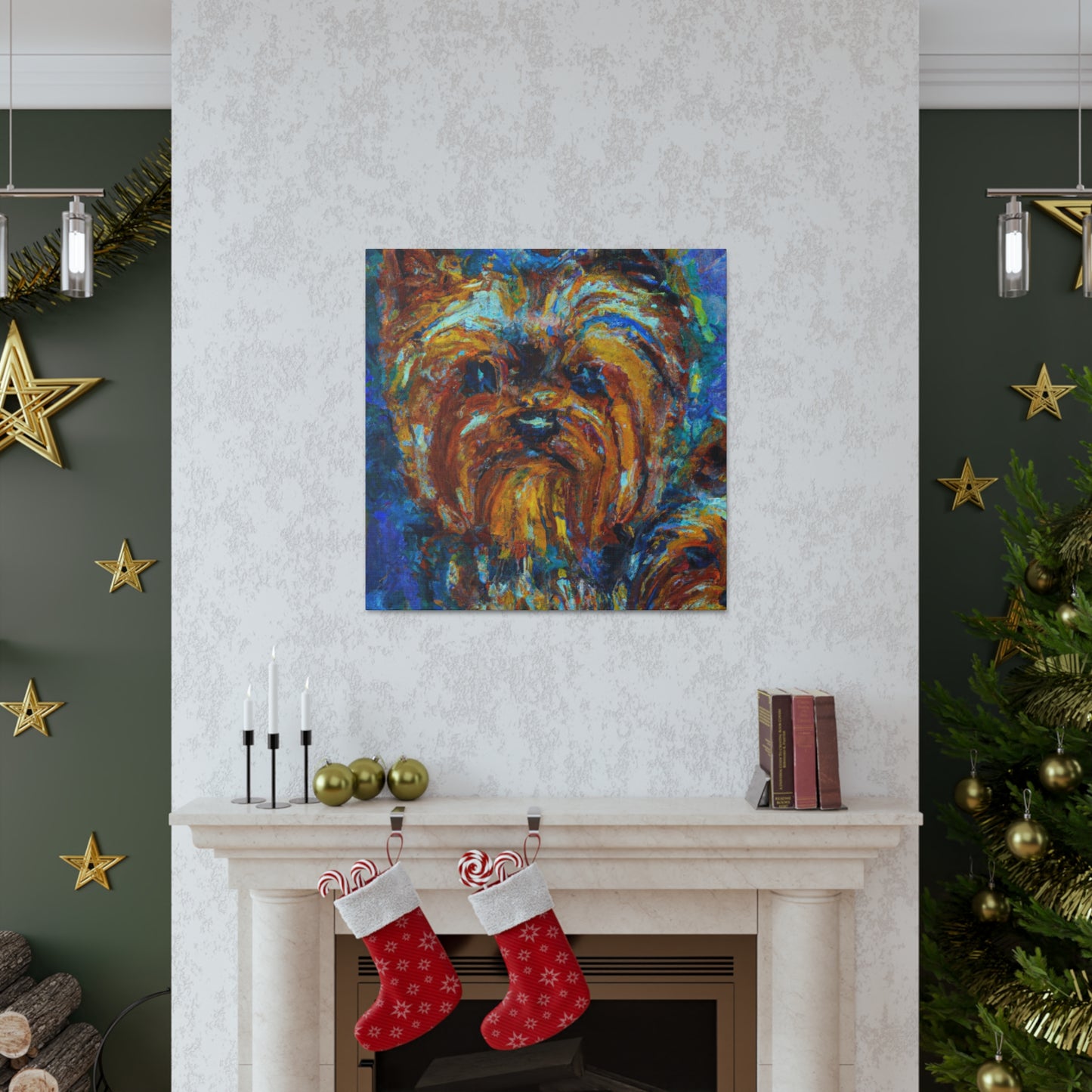 Dancing Yorkshire Terriers - Canvas