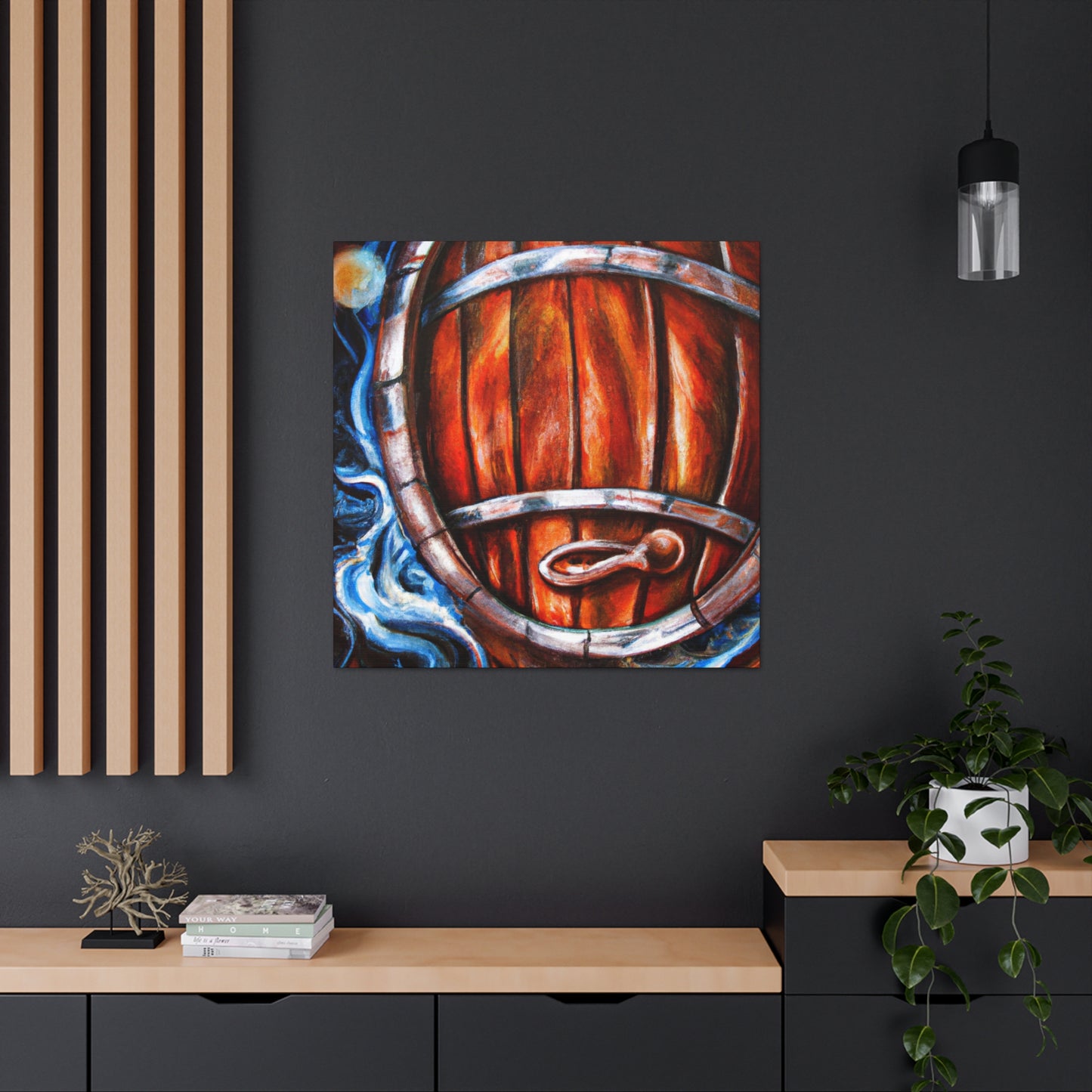 Whiskey Barrel Baroque - Canvas