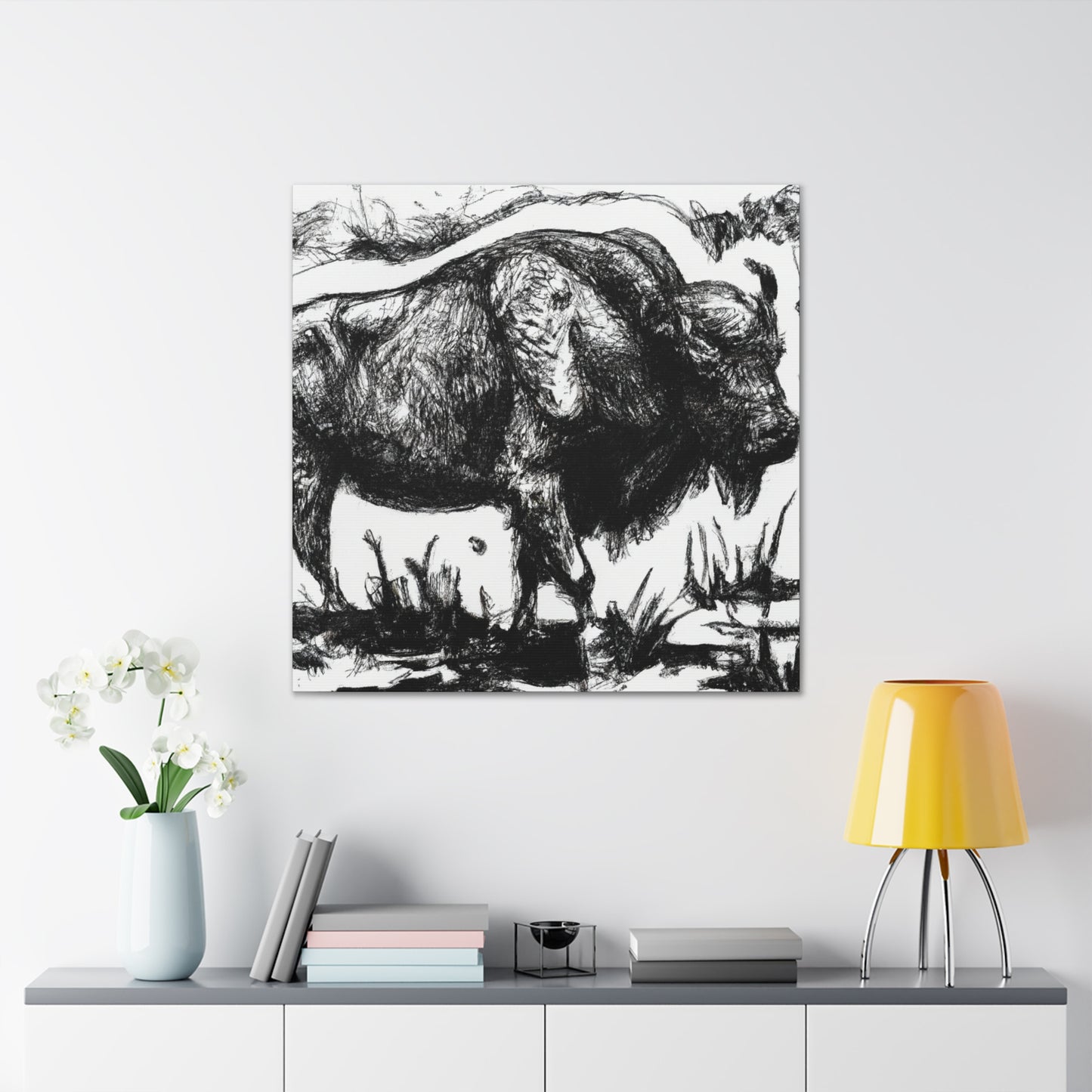 "Bison of the Prairie" - Canvas