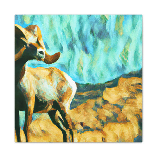 "A Moment of Bighorns" - Canvas