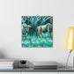 Wildebeest in Impressionism - Canvas