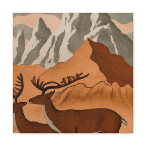 Deer at Neoclassicism - Canvas