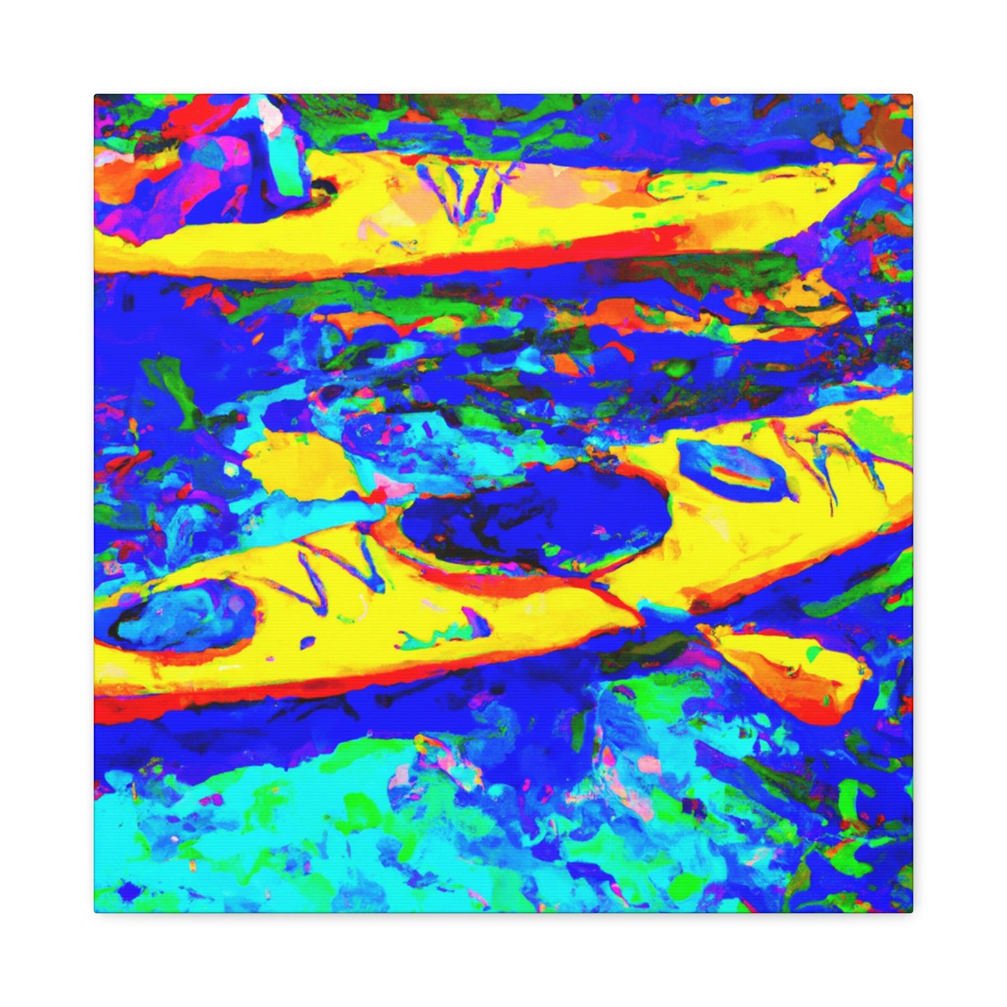 "Kayak On The Water" - Canvas