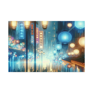 "Urban Lightscape's Enigma" - Canvas