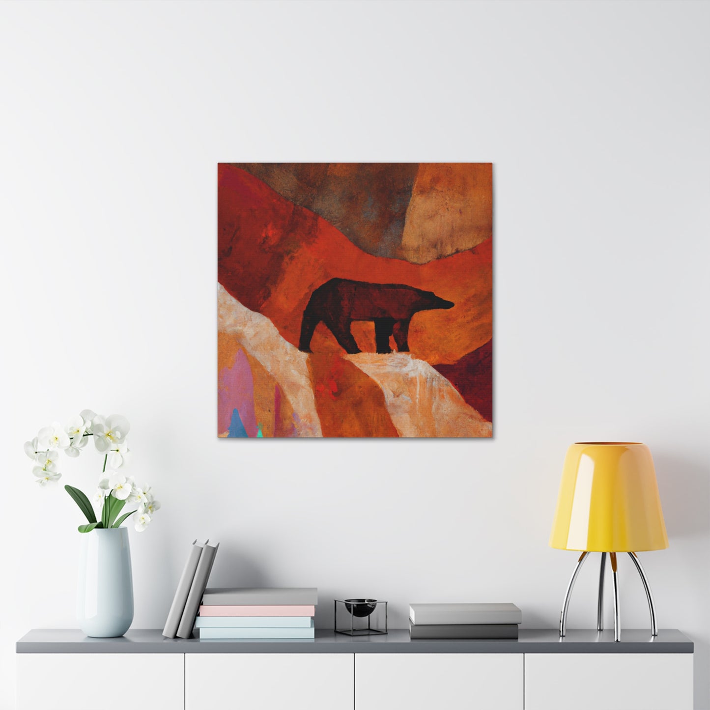 "Brown Bear Expressionism" - Canvas