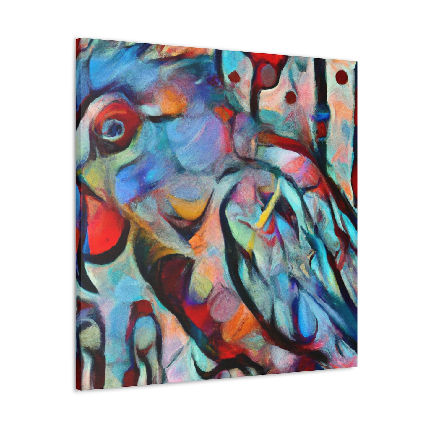 Pionus In Abstraction - Canvas