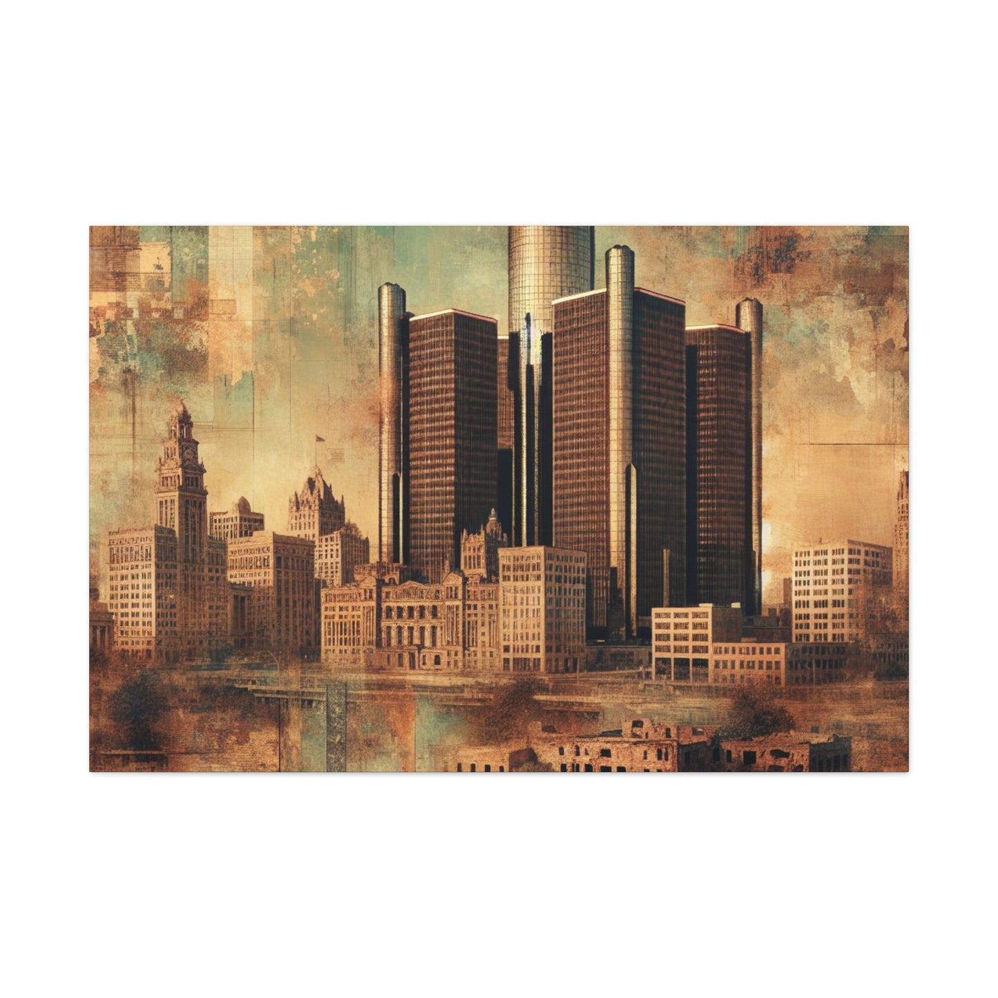 "Motor City Dreamscape" - Canvas