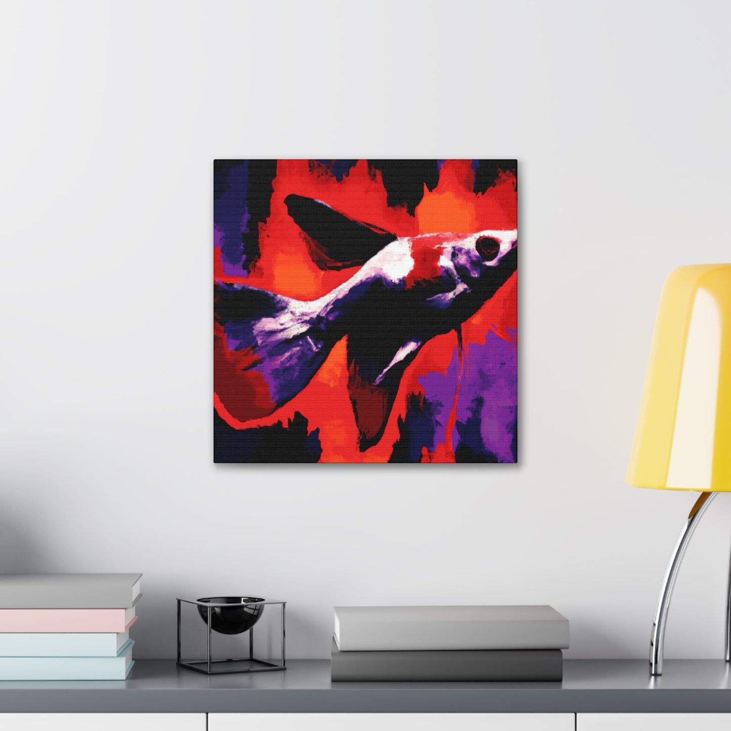 "Swordtail Pop Art Portrait" - Canvas