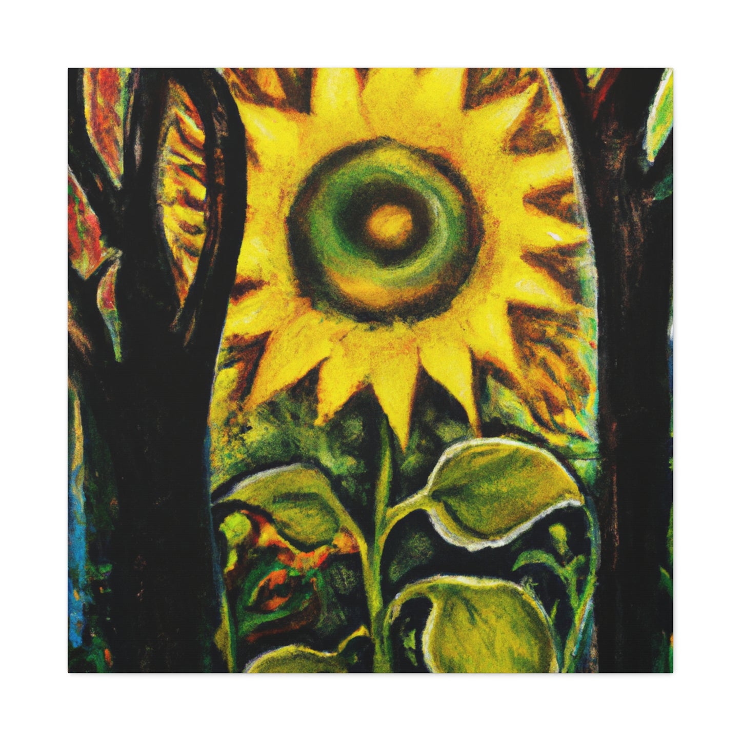 "Radiant Sparkling Sunflower." - Canvas