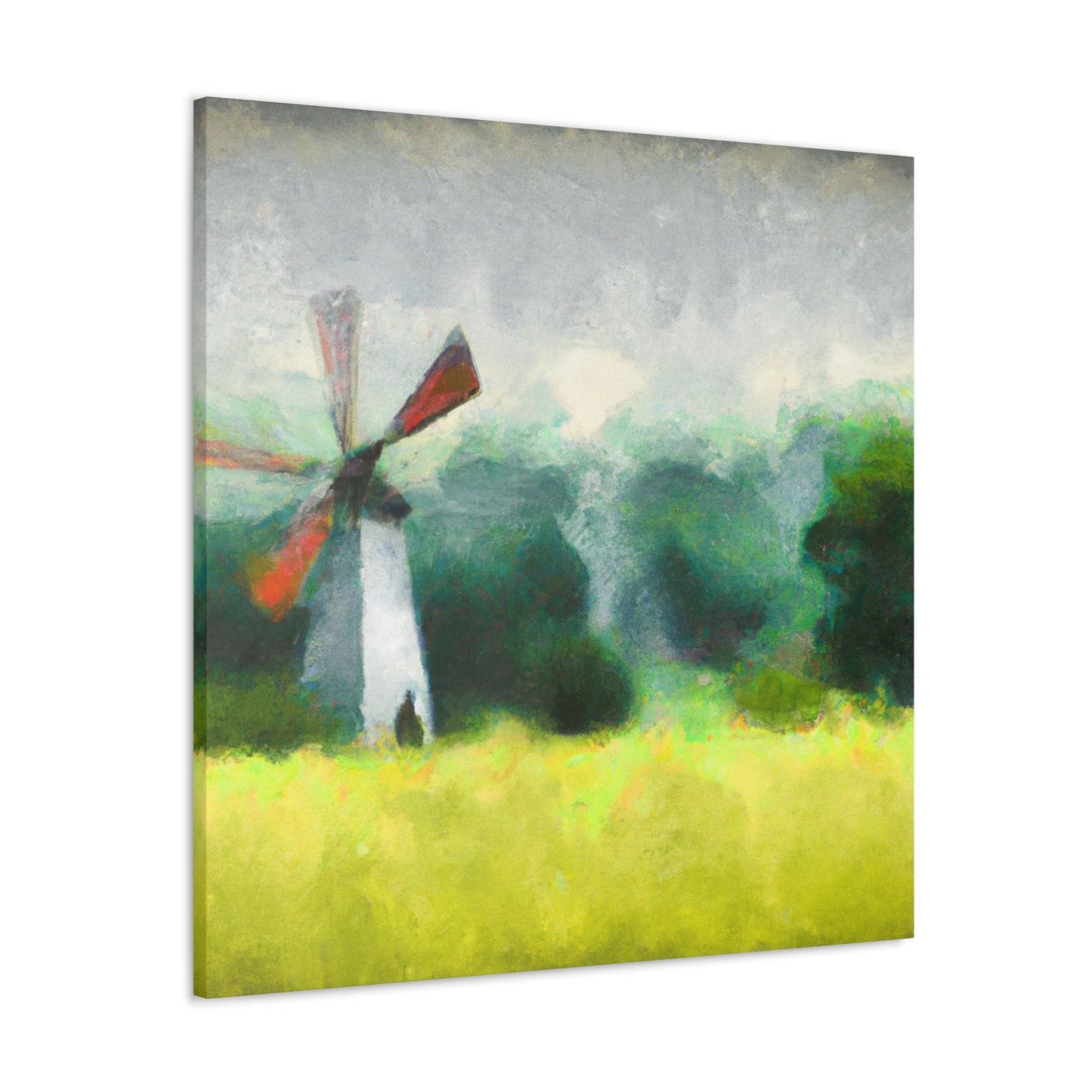 Windmill in a Sunset - Canvas