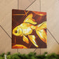 "Golden Glimmer of Goldfish" - Canvas