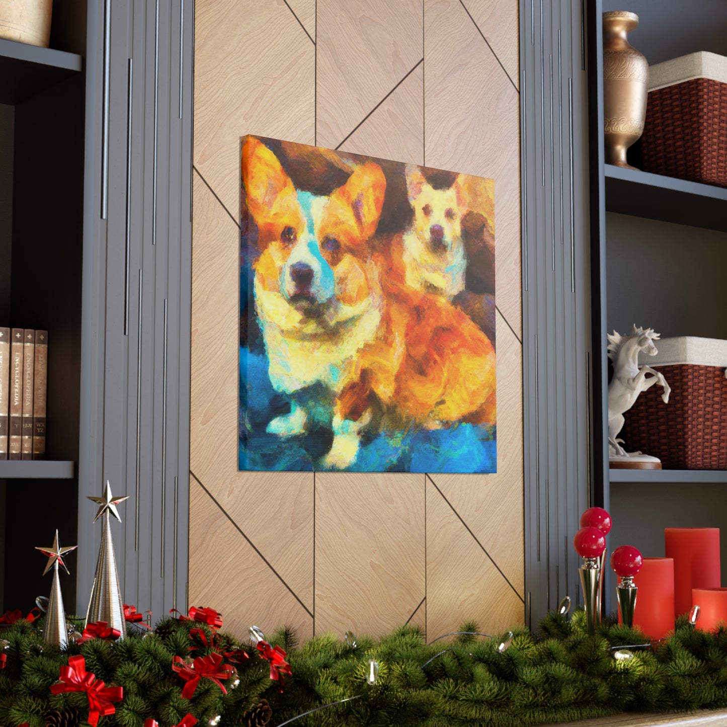 Corgi in Impressionism - Canvas